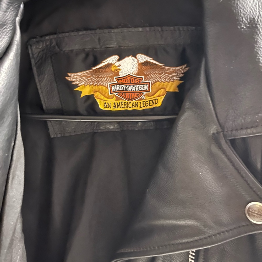 Classic style leather Harley Davidson jacket
